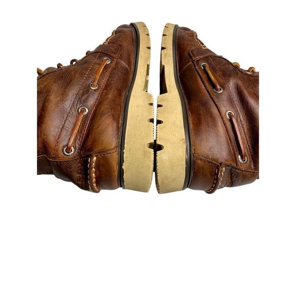Sperry brown leather original lug chukka lace up ankle boots size 7 main image 12